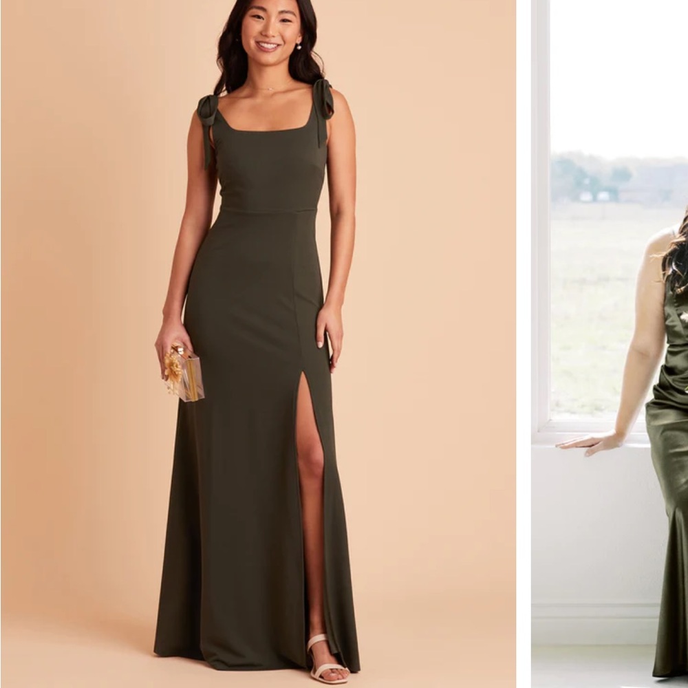 Olive Evening Dress